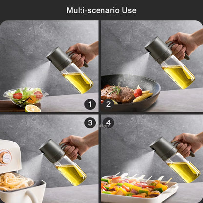 Glass Oil Sprayer Bottle – Adjustable Fine Mist Dispenser for Cooking