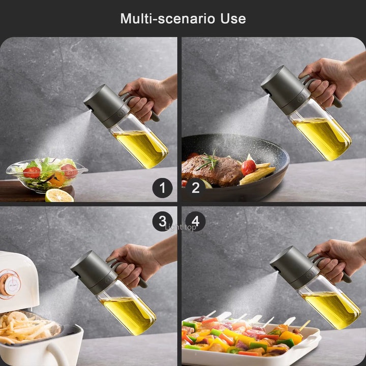 Glass Oil Sprayer Bottle – Adjustable Fine Mist Dispenser for Cooking