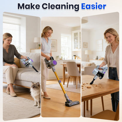 Cordless 3-in-1 Smart Vacuum Cleaner – Purple Yellow Edition