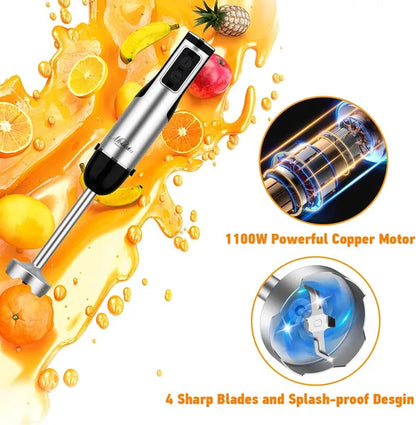 1100W 5-in-1 Immersion Hand Blender Set