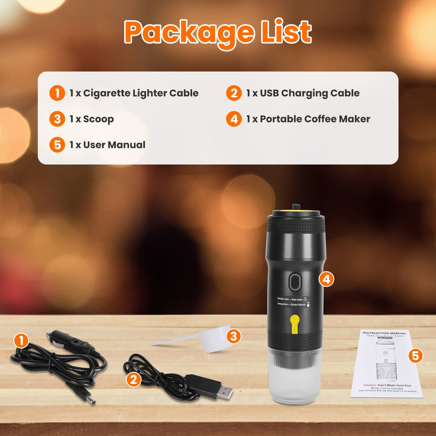 Portable Espresso Coffee Maker – Brew Anywhere, Anytime
