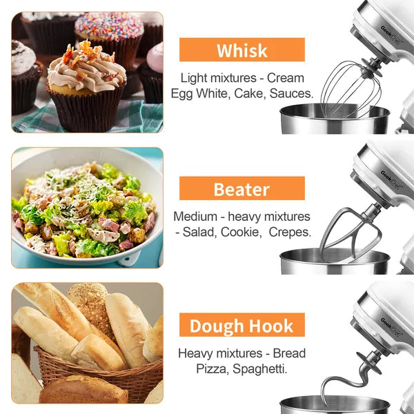 Geek Chef 4.8QT Electric Stand Mixer