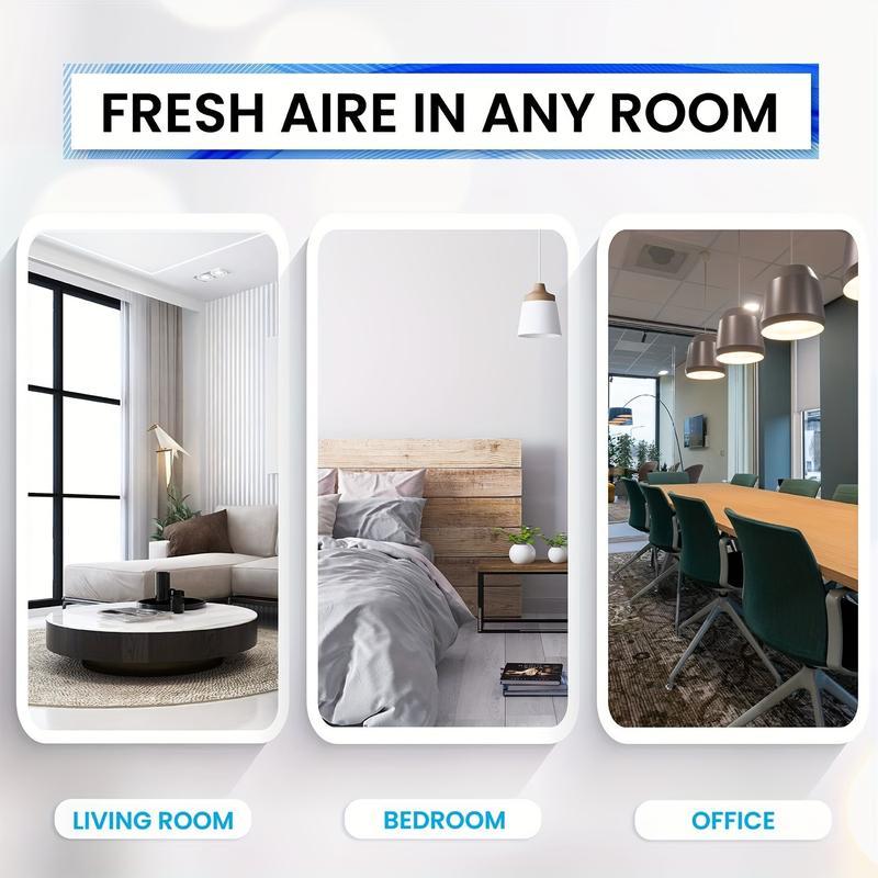 Air Purifier -Air Washer With LED Night ColorfulLight, For Home And Office., Small Essential Oil Aroma Diffuser For Smoke, Pets