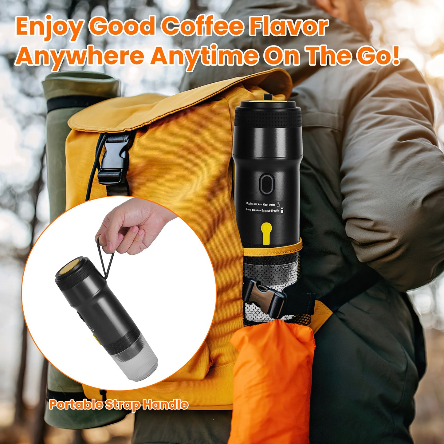 Portable Espresso Coffee Maker – Brew Anywhere, Anytime