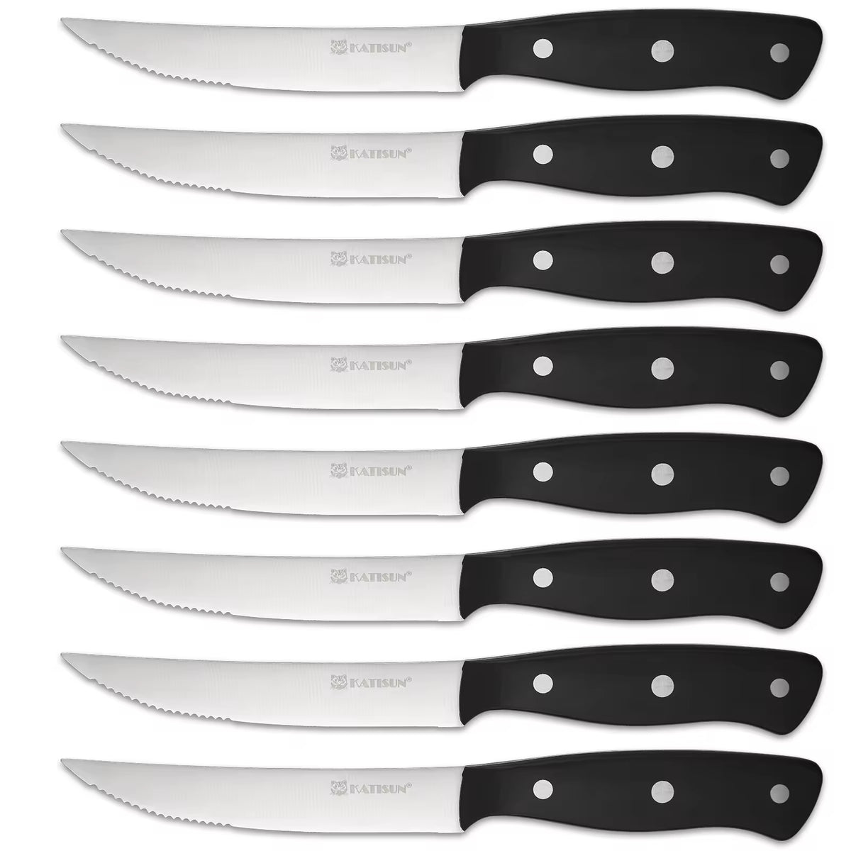 KATISUN 8-Piece Carbon Steel Knife Set