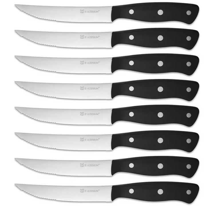 KATISUN 8-Piece Carbon Steel Knife Set