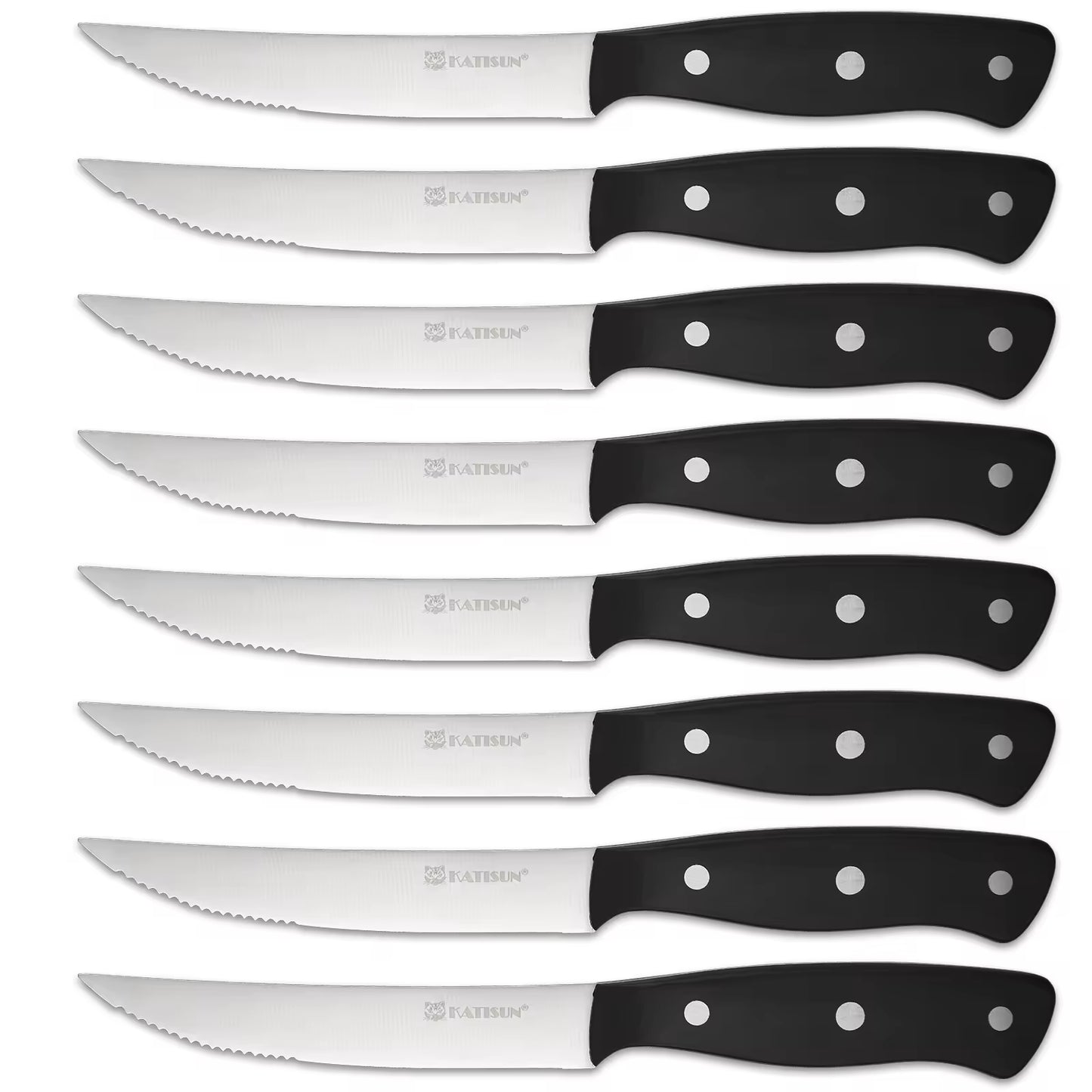 KATISUN 8-Piece Carbon Steel Knife Set