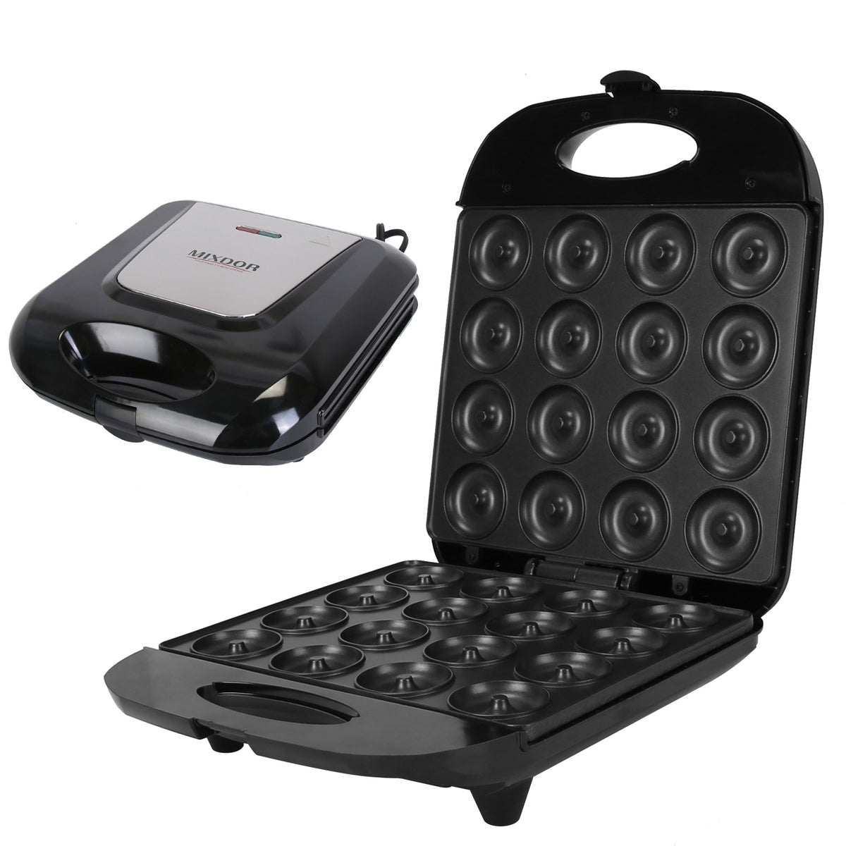 16-Hole Mini Donut Maker – Fresh Donuts in Minutes