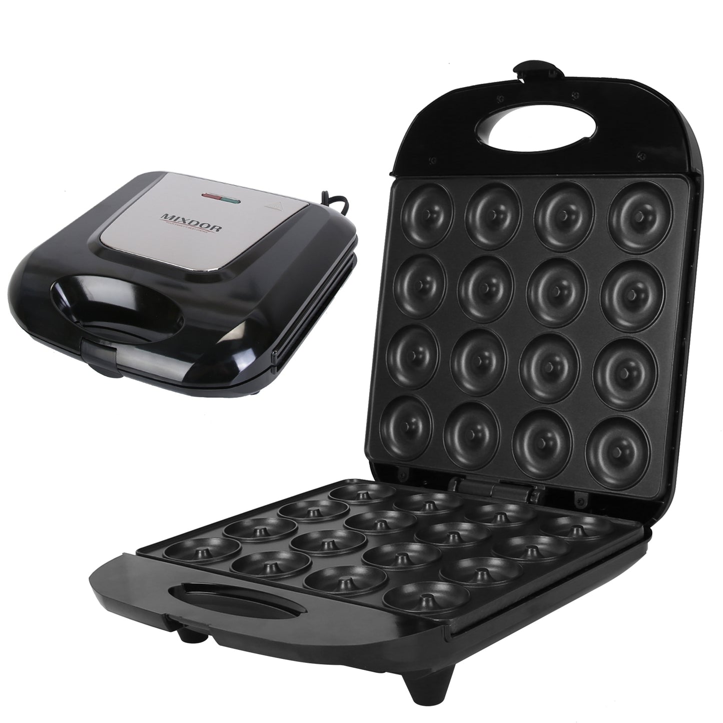 16-Hole Mini Donut Maker – Fresh Donuts in Minutes