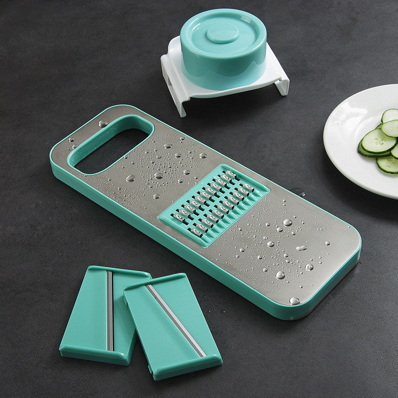 5-Piece Vegetable Grater & Slicer Set – Multi-Function Kitchen Tool with Stainless Steel Blades