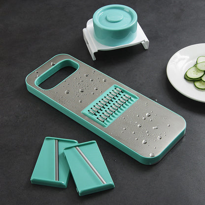 5-Piece Vegetable Grater & Slicer Set – Multi-Function Kitchen Tool with Stainless Steel Blades