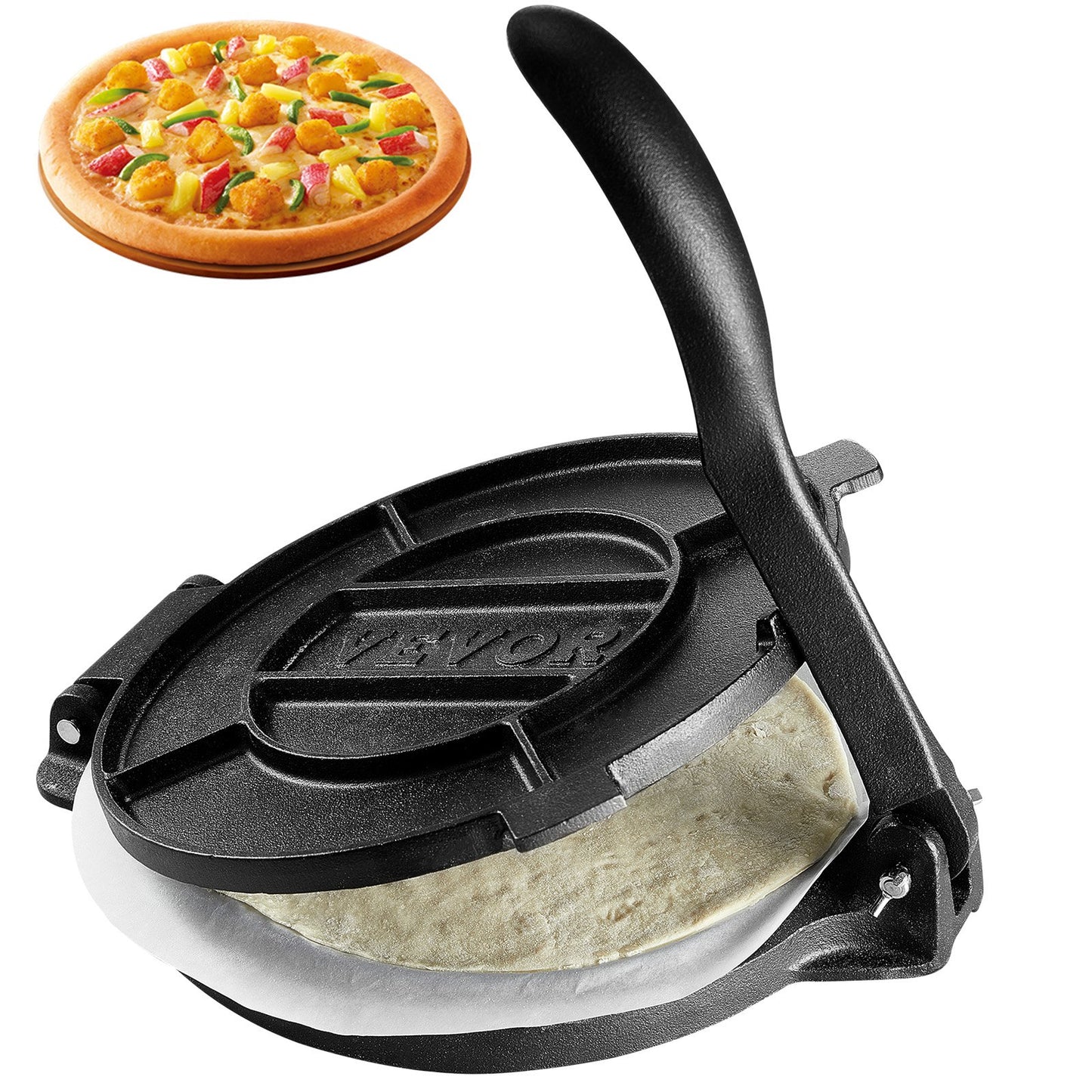 Extra-Large 10-Inch Cast Iron Tortilla Press