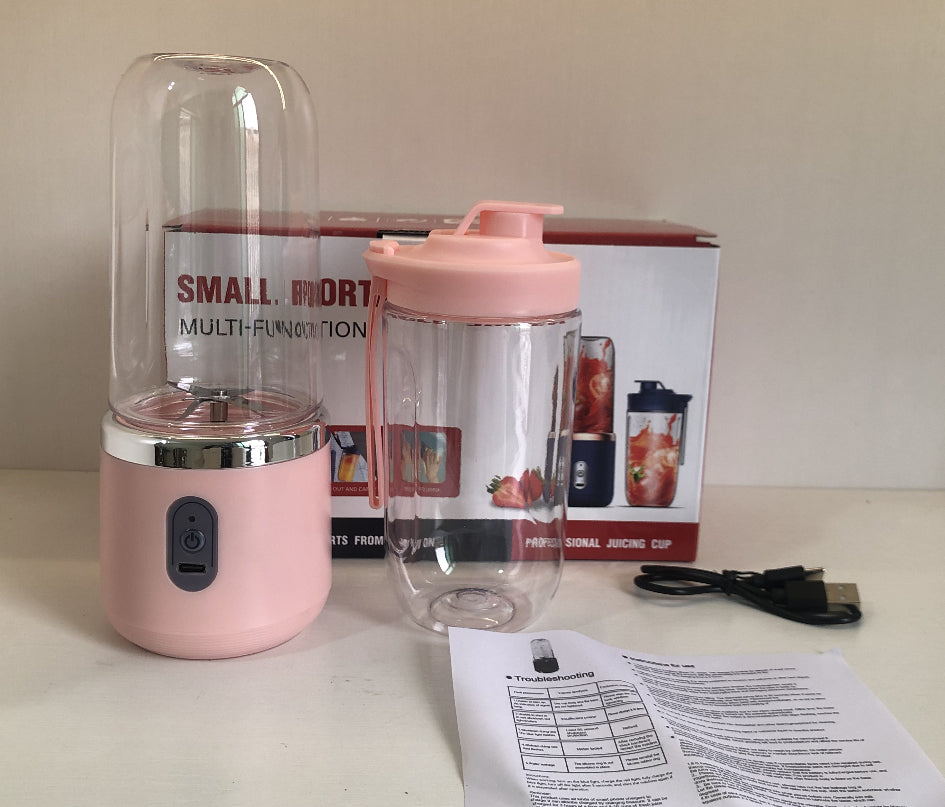 Portable Blender Juicer – USB Rechargeable Smoothie Maker (700ml High-Power Travel Blender)