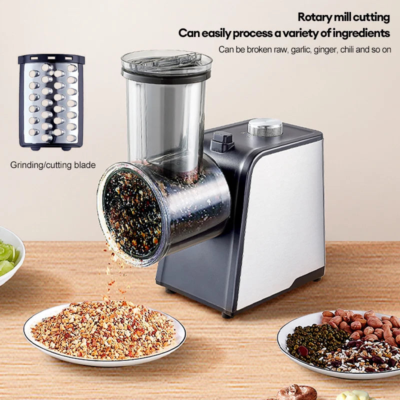 Electric Vegetable Chopper - Powerful Kitchen Salad Machine for Effortless Slicing, Dicing, and Cutting of Fruits, Vegetables