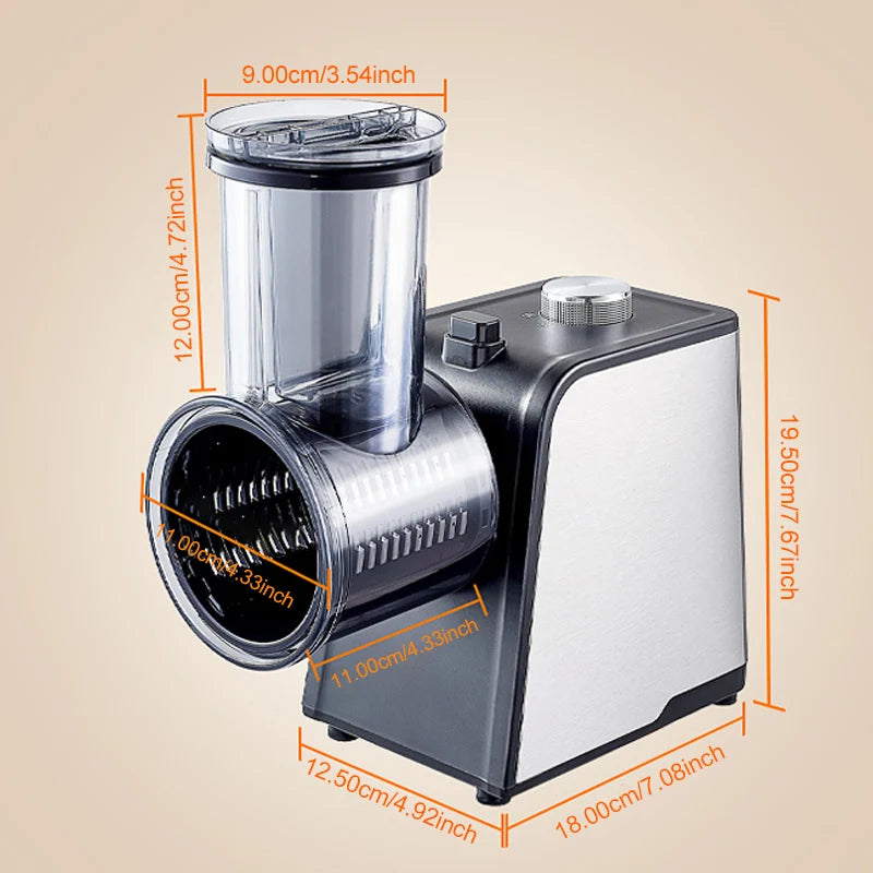 Electric Vegetable Chopper - Powerful Kitchen Salad Machine for Effortless Slicing, Dicing, and Cutting of Fruits, Vegetables