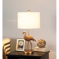 26" Matte Gold Flamingo Table Lamp – Statement Home Décor