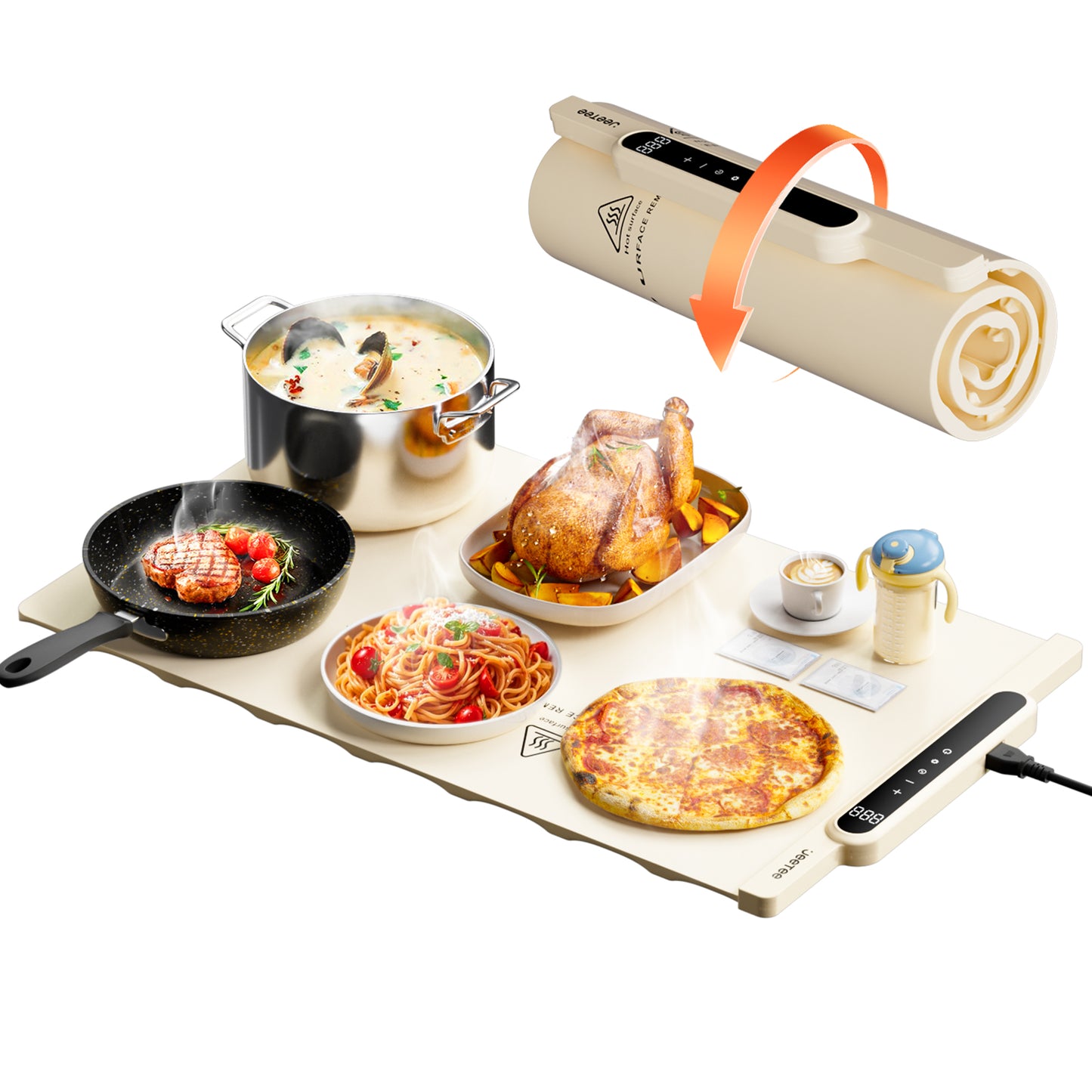 Silicone Food Heating Pad (Foldable Table Warmer)