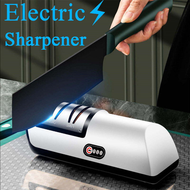 Electric Knife Sharpener – 3-Stage Precision Sharpening Tool (USB Rechargeable)