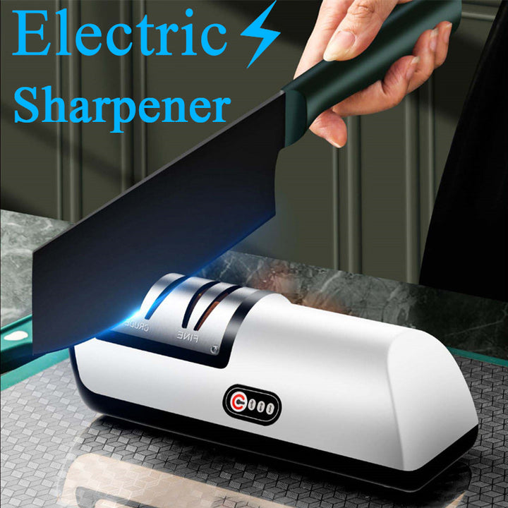 Electric Knife Sharpener – 3-Stage Precision Sharpening Tool (USB Rechargeable)