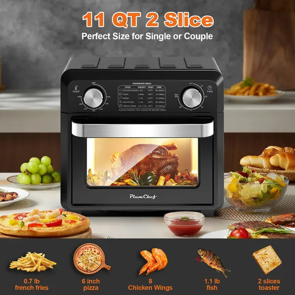 11QT Compact Air Fryer Toaster Oven (1000W)