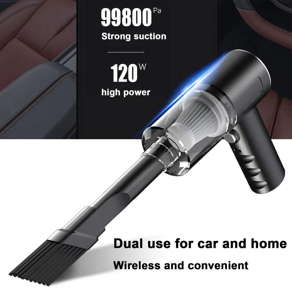 120W Cordless Handheld Vacuum Cleaner – Portable Mini Car & Home Cleaner (Wireless & Powerful Suction)