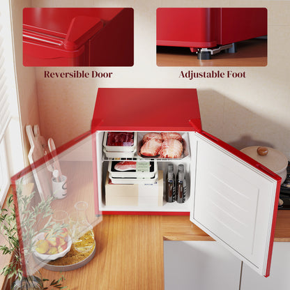 1.1 Cu. Ft Compact Mini Freezer (Red)