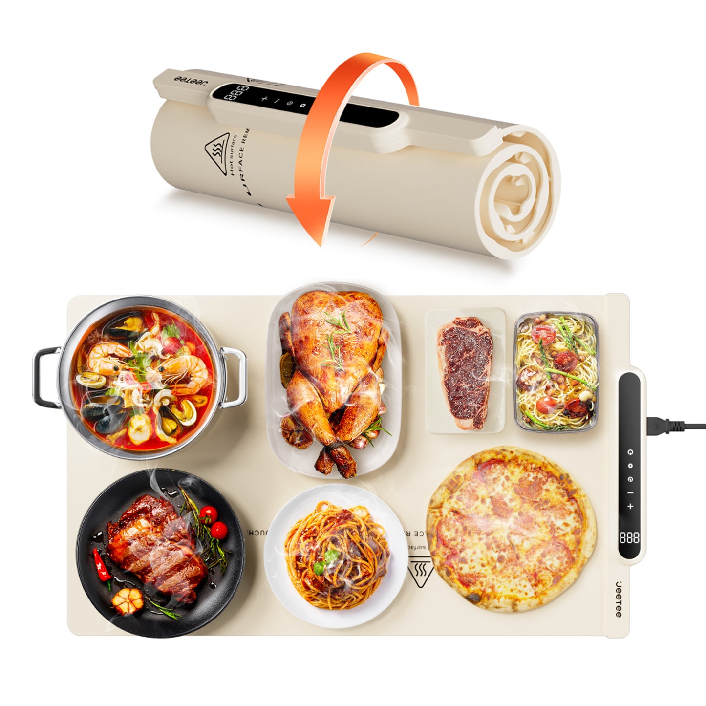 Silicone Food Heating Pad (Foldable Table Warmer)