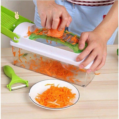 All-in-One Manual Food Chopper – Multi-Function Vegetable, Fruit & Meat Cutter