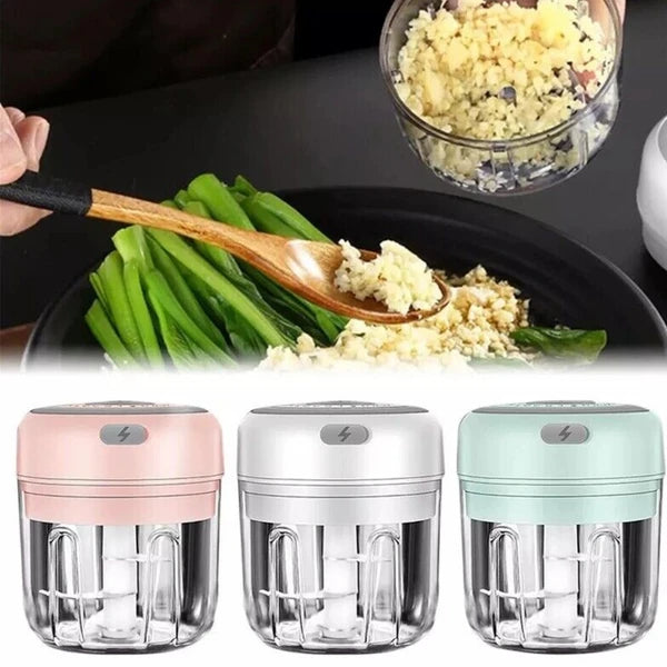 Electric 300ML Garlic Press / Mini Food Chopper