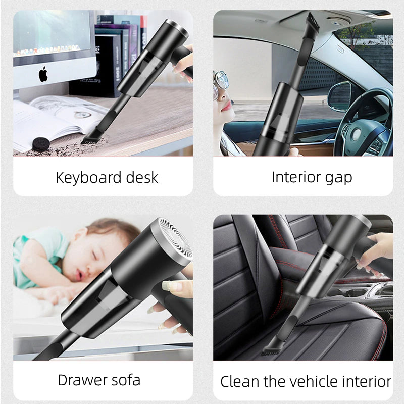 120W Cordless Handheld Vacuum Cleaner – Portable Mini Car & Home Cleaner (Wireless & Powerful Suction)