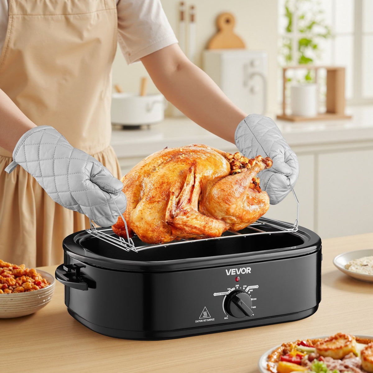 VEVOR 18QT Electric Roaster Oven – Perfect for Large Meals