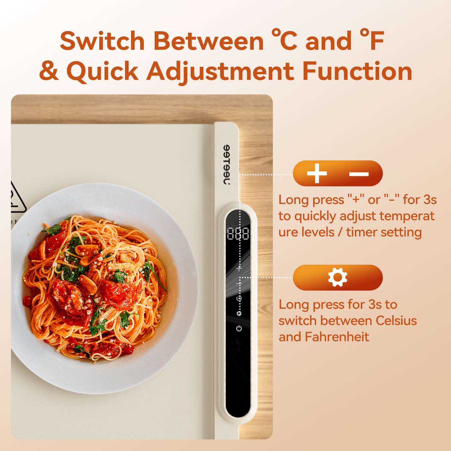 Silicone Food Heating Pad (Foldable Table Warmer)