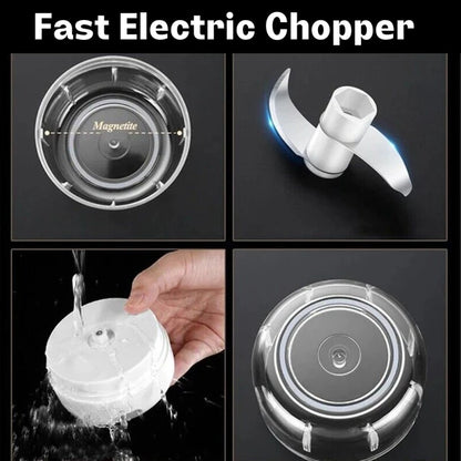 Electric 300ML Garlic Press / Mini Food Chopper