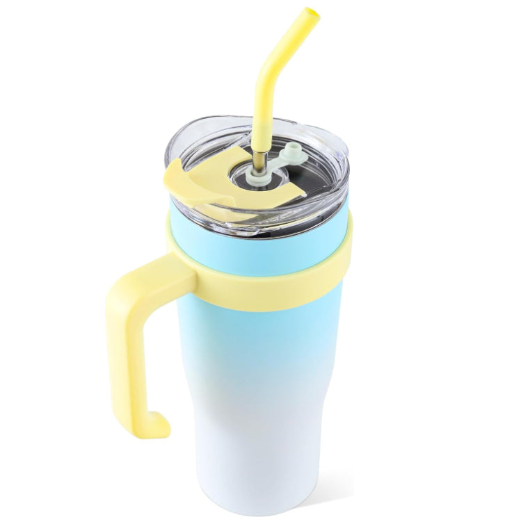 40oz Insulated Tumbler with Handle & Straw