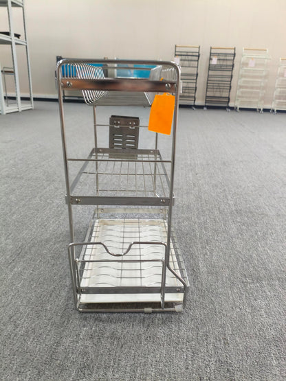 Stainless Steel Dish Storage Rack Draining Plate Rack