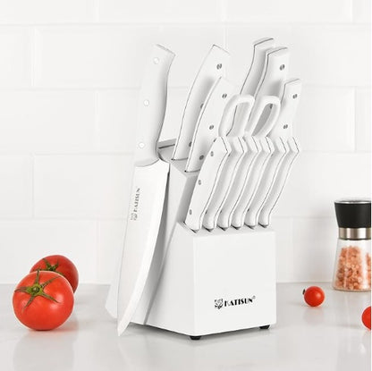KATISUN 15-Piece Professional Kitchen Knife Set