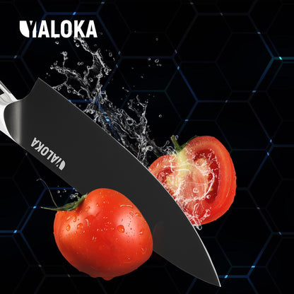 Premium Chef Knife (Black Titanium-Coated – G10 Handle)