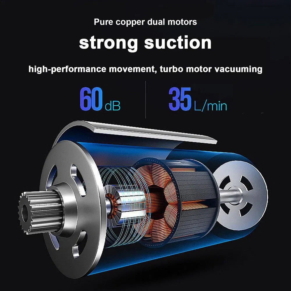 120W Cordless Handheld Vacuum Cleaner – Portable Mini Car & Home Cleaner (Wireless & Powerful Suction)