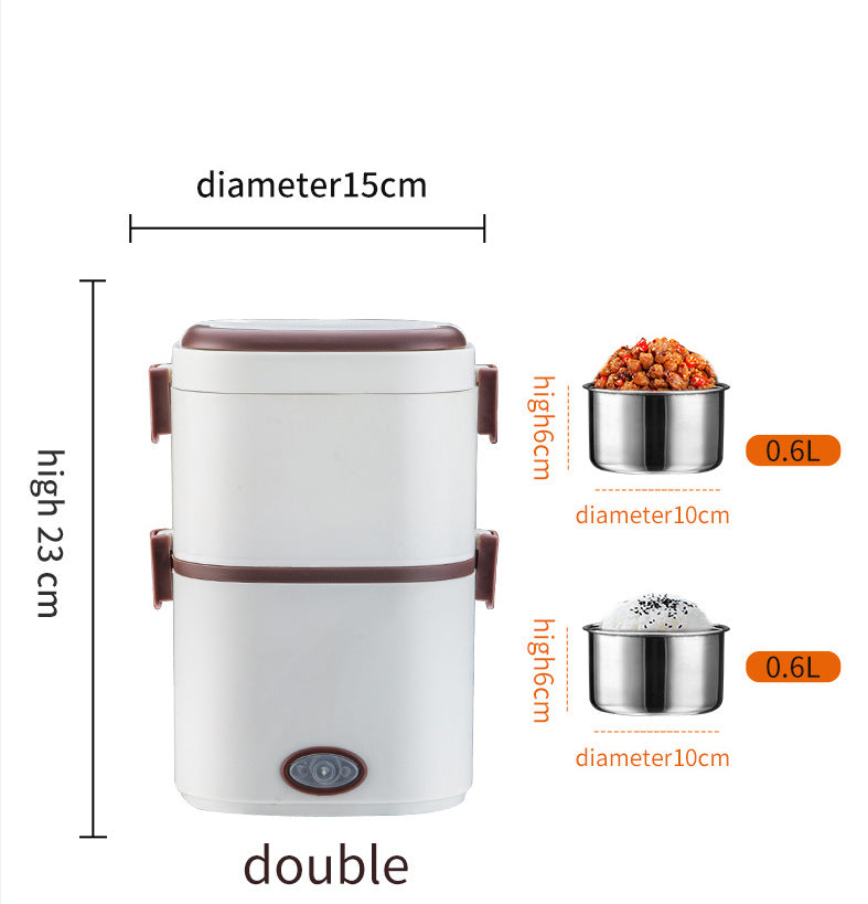 Electric Lunch Box – Portable Food Warmer with Stainless Steel Container (1.2L)