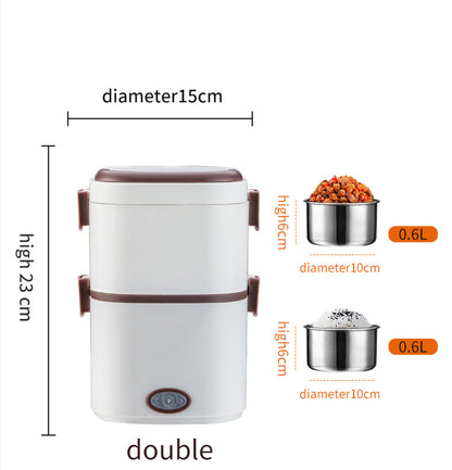 Electric Lunch Box – Portable Food Warmer with Stainless Steel Container (1.2L)
