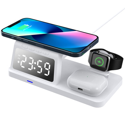 15W Fast Wireless Charging Pad – Type-C QC3.0 Smart Charger (Black/White)