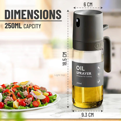 Glass Oil Sprayer Bottle – Adjustable Fine Mist Dispenser for Cooking