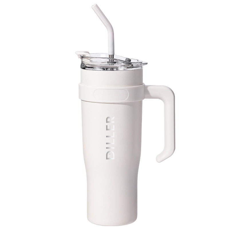 1.2L Large Capacity Insulated Tumbler with Straw