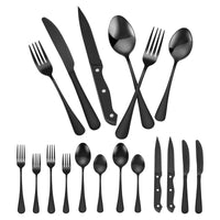 48-Piece Flatware Set (Modern Stainless Steel Dining Set)