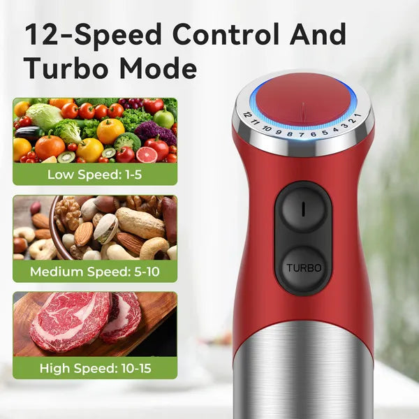 TENKER 5-in-1 Hand Blender Set (1000W Power)