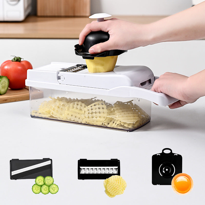 Multi-Function Vegetable Slicer Set (15–26 Pieces) – All-in-One Kitchen Cutting System