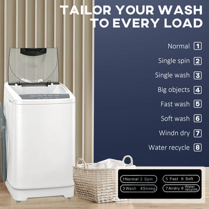 HOMCOM Portable Washing Machine (9.9 lbs Capacity)