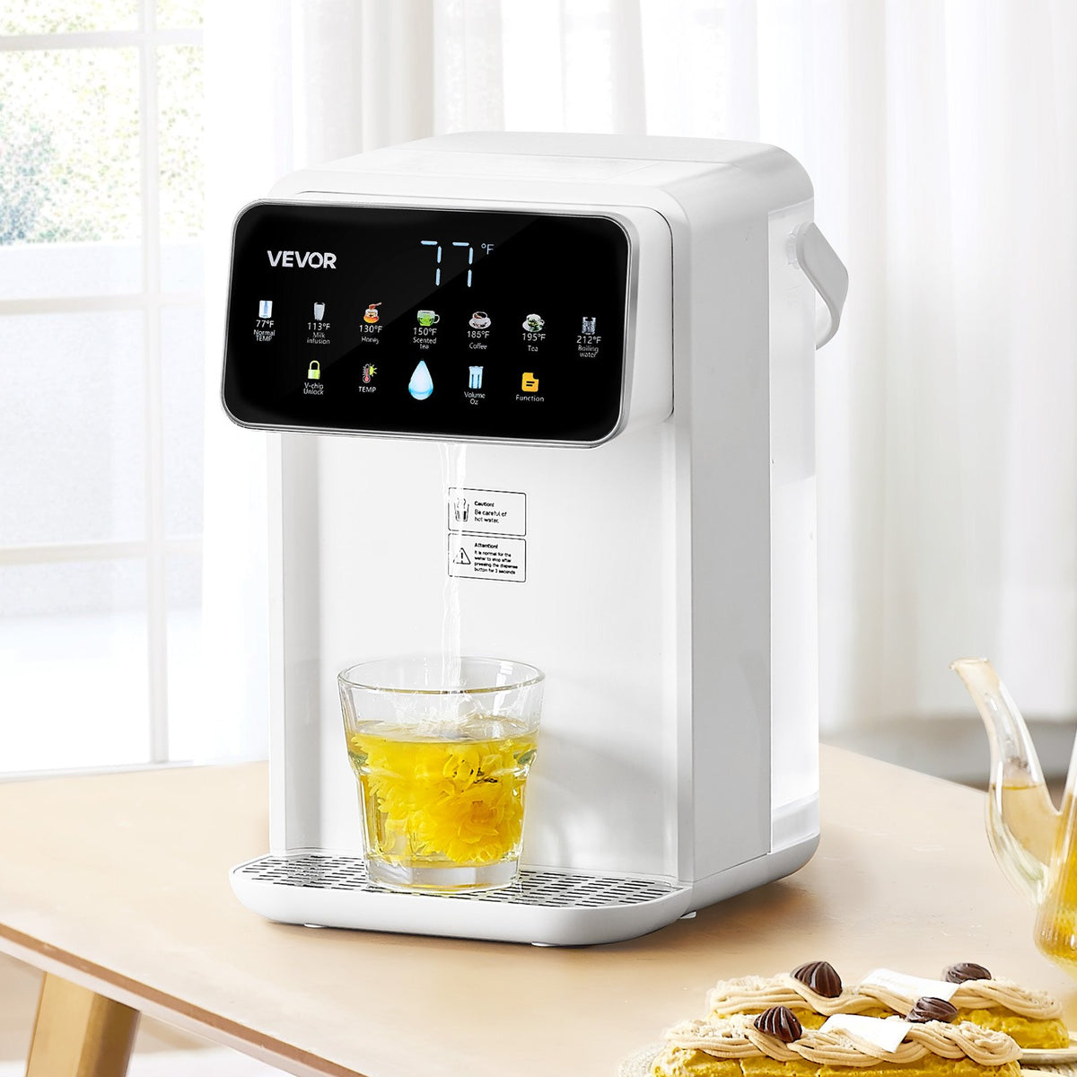 Instant Hot Water Dispenser – 7 Temp & 7 Volume Settings (118oz Tank)