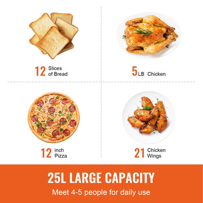 VEVOR 12-in-1 Convection Oven – Toaster, Air Fryer & More