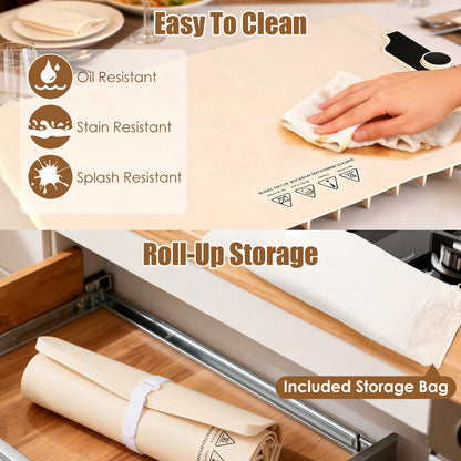Silicone Food Warming Mat – 14 Temp Levels with Timer (300W)
